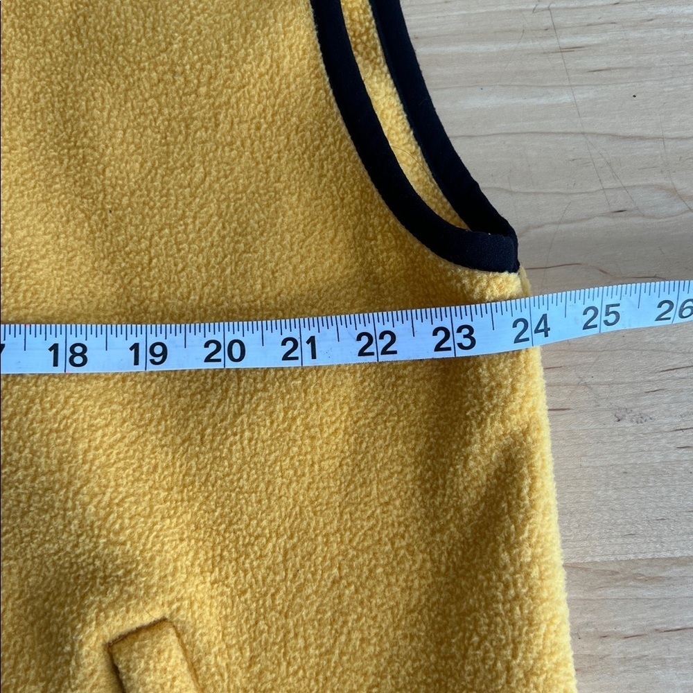 Y2K VTG Tommy Hilfiger Mustard Fleece Vest - Picture 4 of 7